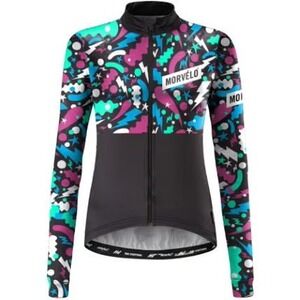 Morvelo Cheech Thermoactive Fleece Lined Long Sleeve Cycling Jersey Full Zip M